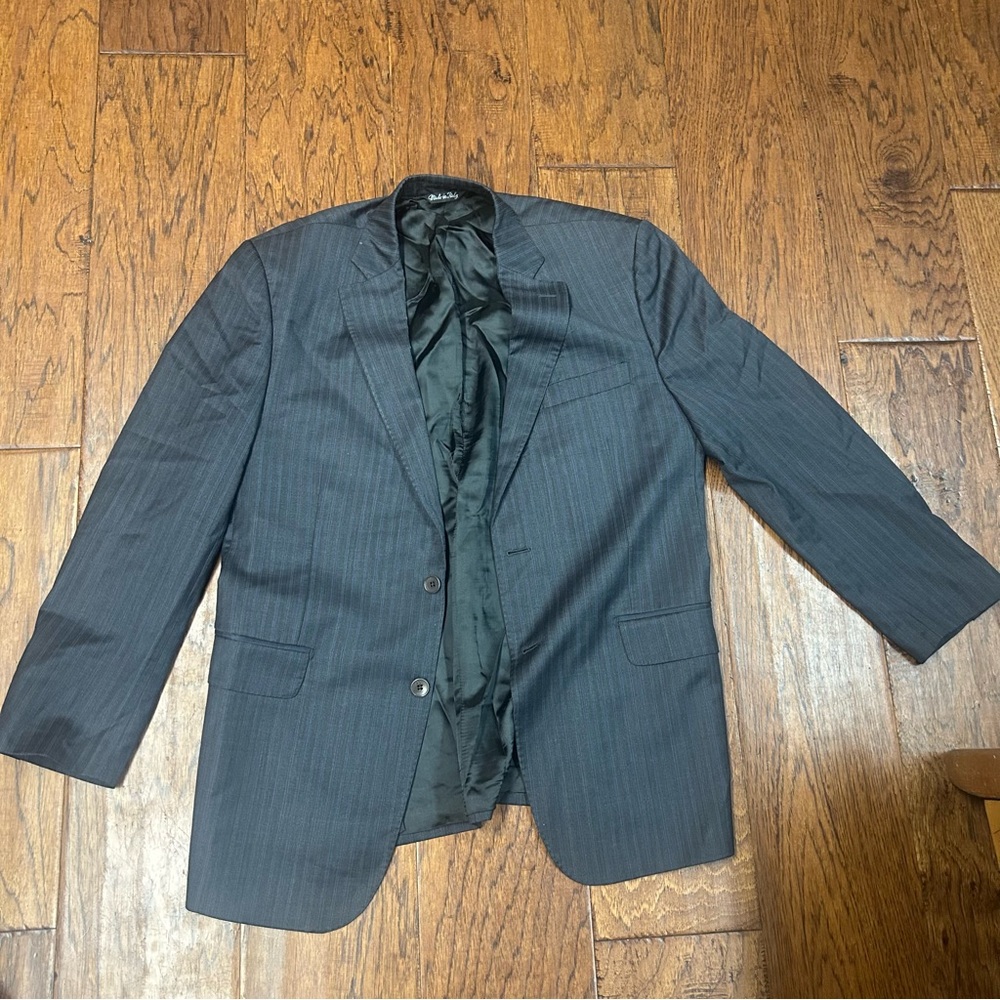Saks Fifth Avenue Black Label Charcoal Blazer‎